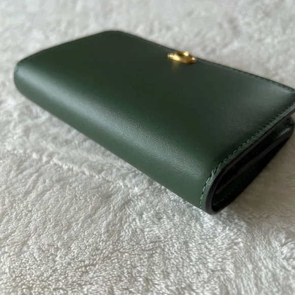 Coach Essential Slim Card Case in Amazon Green - Picture 3 of 13